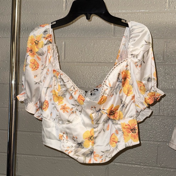 Fashion Nova Floral Crop Top and Skirt Set - Picture 2 of 8